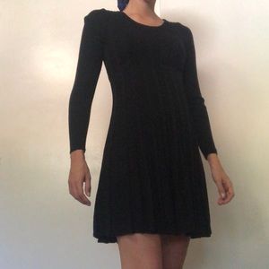 Max Studio Black Knit Long Sleeve Dress